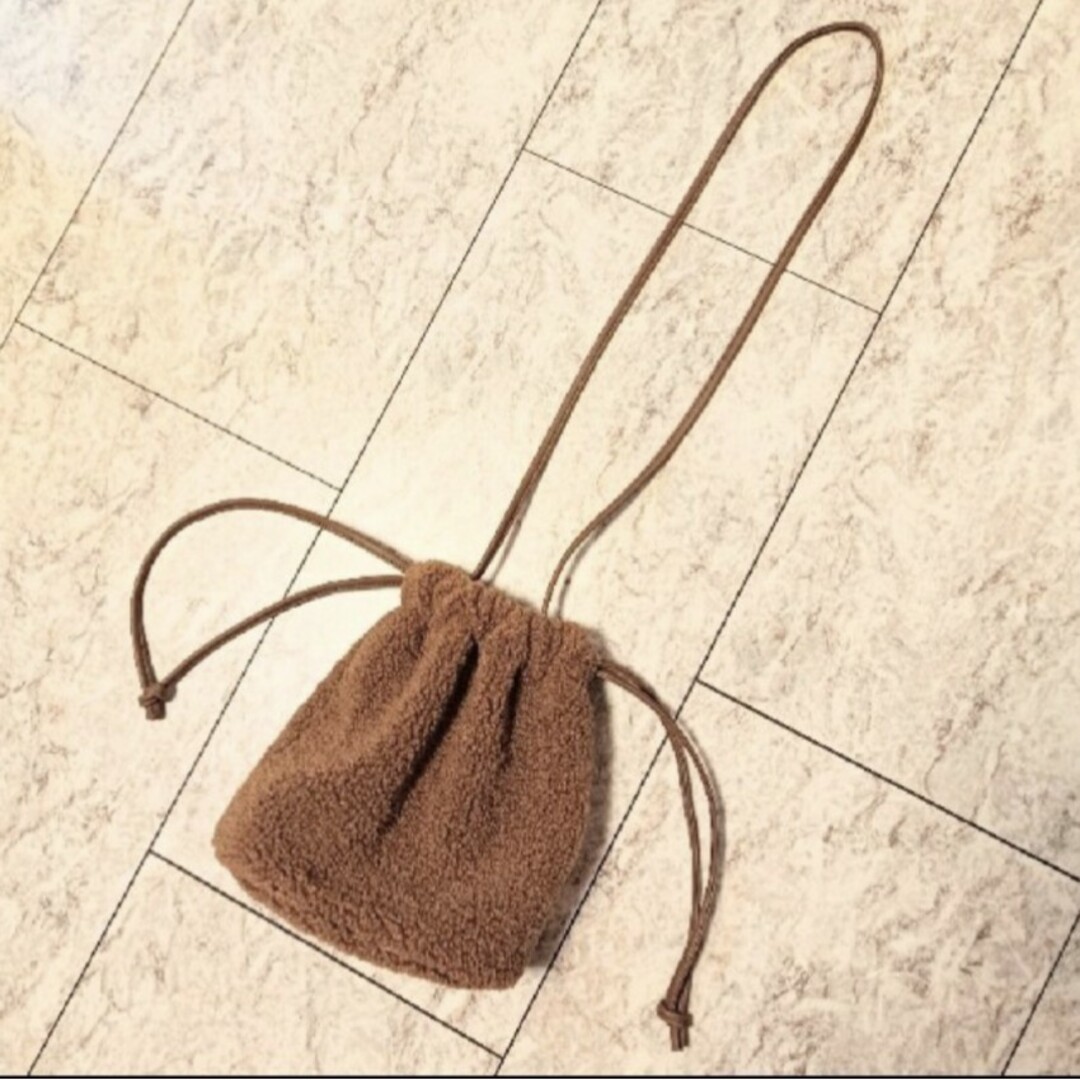 SM2(サマンサモスモス)の新品★SamansaMos2 エコファー巾着ショルダーバッグ レディースのバッグ(その他)の商品写真