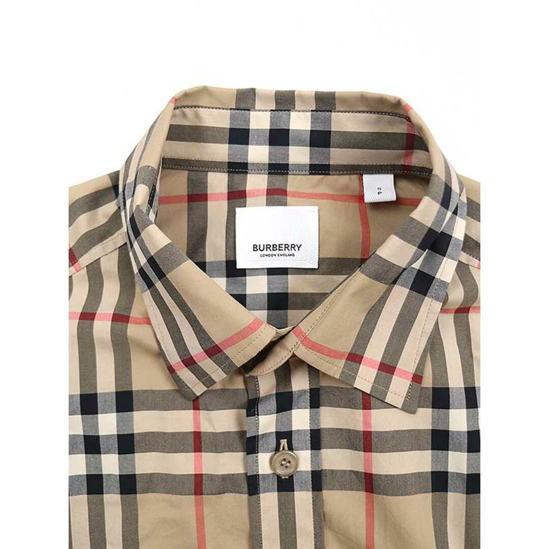 BURBERRY(バーバリー)のBURBERRY バーバリー コットンノバチェックレギュラーカラーシャツ ベージュ S メンズのトップス(シャツ)の商品写真