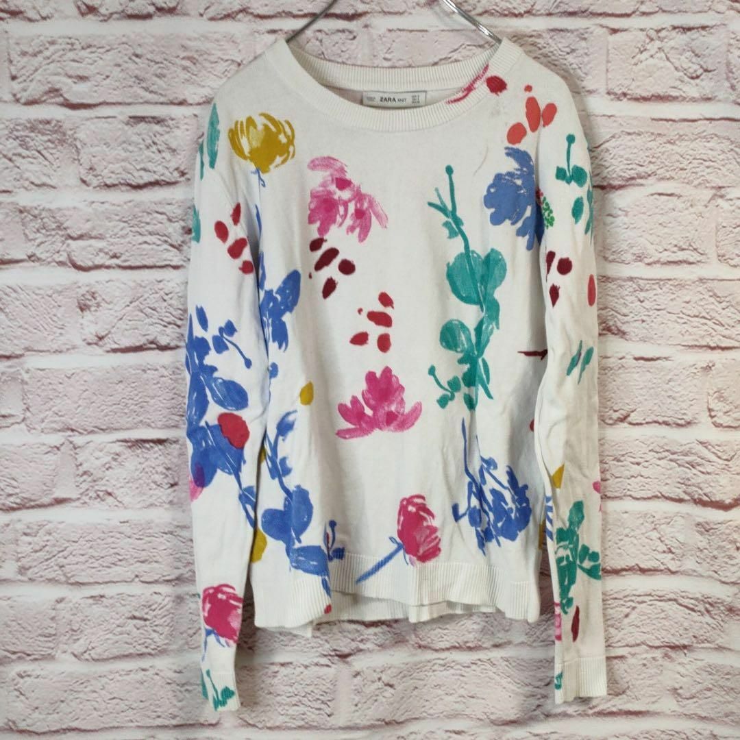 ZARA - ZARA ザラ トレーナー レディース お花の通販 by アキ's shop