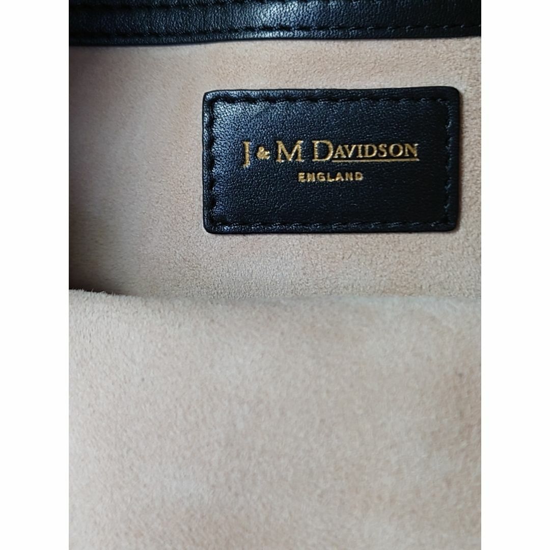 J&M DAVIDSON(ジェイアンドエムデヴィッドソン)のJ&M DAVIDSON レザーハンドバッグ/バケット・巾着・ブラック レディースのバッグ(ハンドバッグ)の商品写真