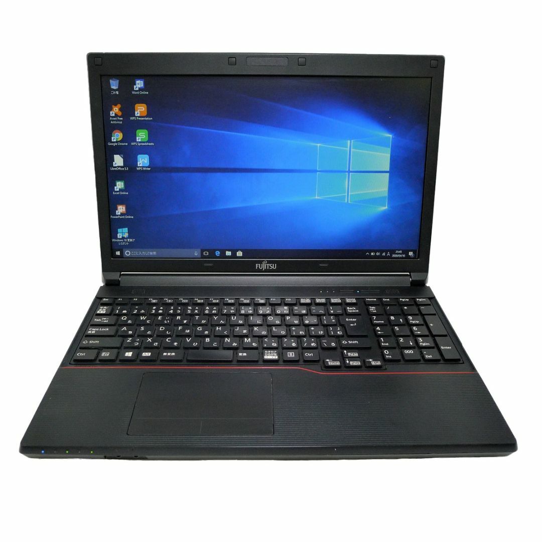 ドライブなしFUJITSU Notebook LIFEBOOK A573 Core i3 4GB HDD250GB テンキーあり 無線LAN Windows10 64bitWPS Office 15.6インチ  パソコン  ノートパソコン