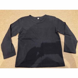 ムジルシリョウヒン(MUJI (無印良品))の無印良品MUJI⭐️120cm。ロンT⭐️ネイビー(Tシャツ/カットソー)