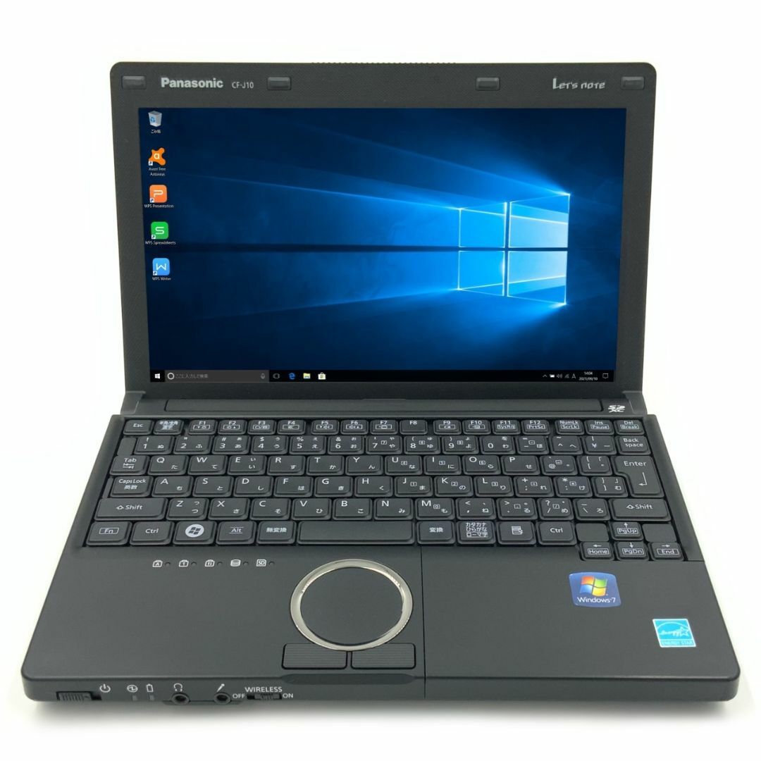 パナソニック Panasonic Let´s note CF-J10 第1世代 Core i3 380M 8GB 新品SSD120GB 無線LAN Windows10 64bitWPSOffice 10.1インチ モバイルノート パソコン ノートパソコンPC/タブレット