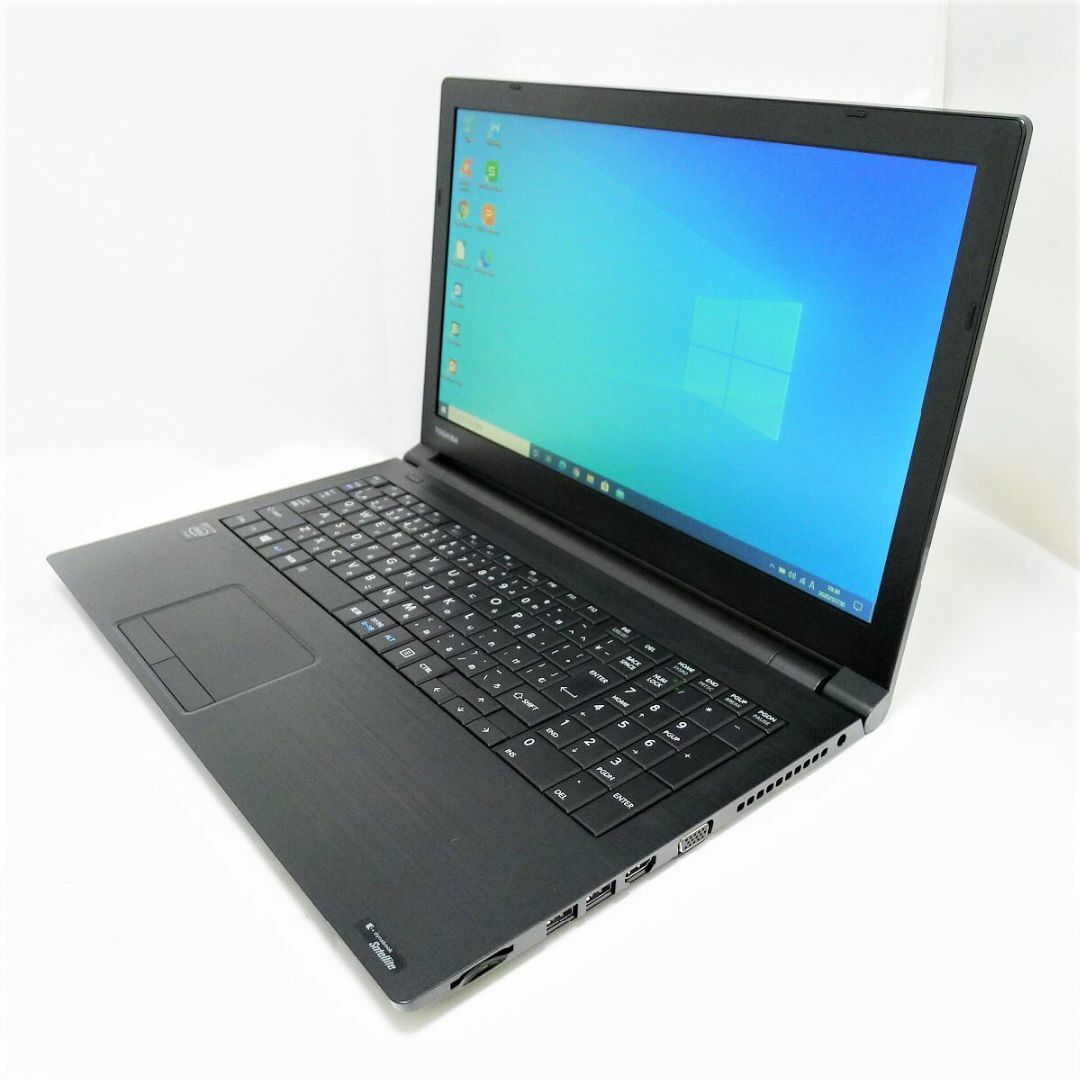 TOSHIBA dynabook Satellite B35 Celeron 32GB 新品HDD2TB スーパーマルチ テンキーあり 無線LAN Windows10 64bitWPSOffice 15.6インチ 中古 中古パソコン 【中古】 ノートパソコン スマホ/家電/カメラのPC/タブレット(ノートPC)の商品写真