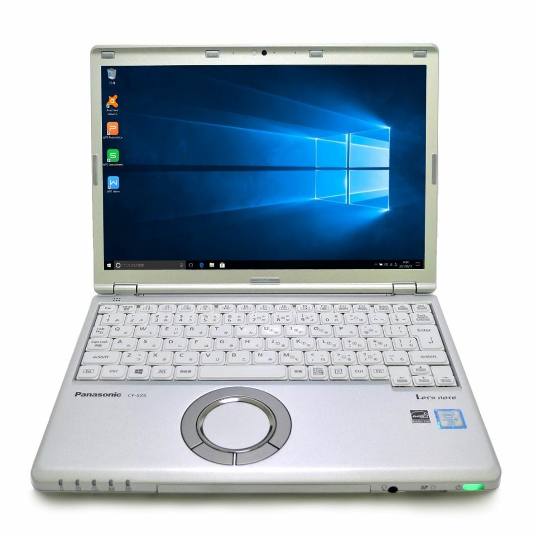 パナソニック Panasonic Let's note CF-SZ5 Core i5 8GB SSD240GB 無線LAN Windows10  64bitWPSOffice 12.1型 中古 中古パソコン モバイルノート 【中古】 ノートパソコン 純正AC | フリマアプリ ラクマ