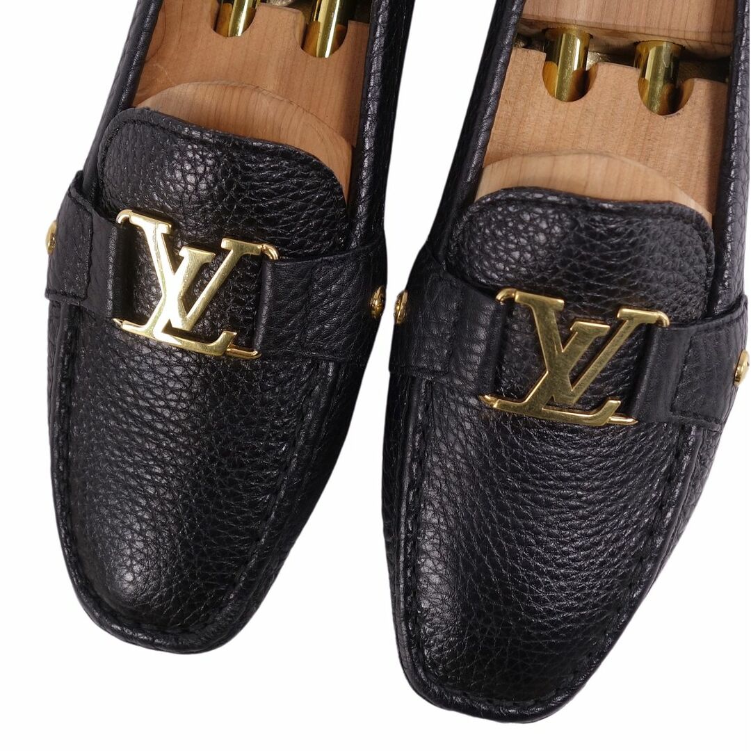 LOUIS VUITTON(ルイヴィトン)のルイヴィトン LOUIS VUITTON ローファー モカシン ドライビングシューズ LVロゴ金具 レザー シューズ レディース 39.5(25.5cm相当) ブラック レディースの靴/シューズ(ローファー/革靴)の商品写真