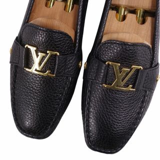 ルイヴィトン LOUIS VUITTON ローファー モカシン ドライビングシューズ LVロゴ金具 レザー シューズ レディース 39.5(25.5cm相当) ブラック ルイヴィトン LOUIS VUITTON ローファー モカシン ドライビングシューズ LVロゴ金具 レザー シューズ レディース 39.5(25.5cm相当) ブラック