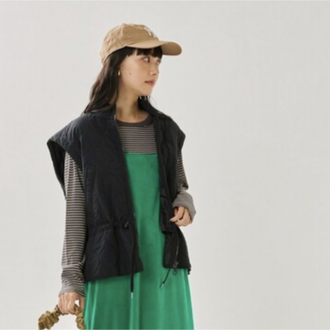 FREAK'S STORE ワッシャーキルトベスト ジップアップ ジレ