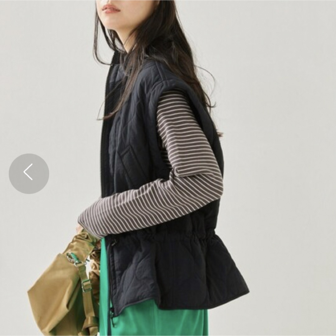 FREAK'S STORE ワッシャーキルトベスト ジップアップ ジレ 2