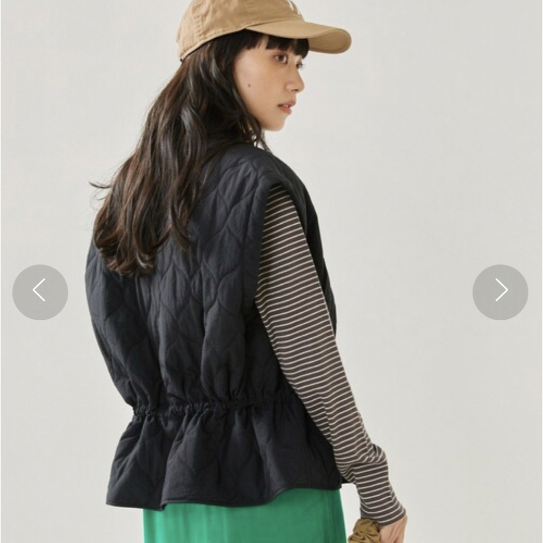 FREAK'S STORE ワッシャーキルトベスト ジップアップ ジレ 3