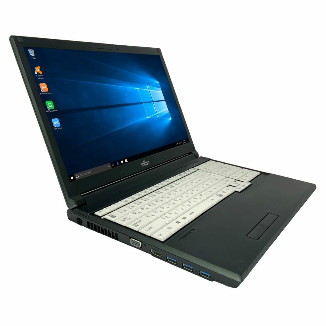 無線LAN搭載ampnbspFUJITSU Notebook LIFEBOOK A576 Core i3 8GB 新品SSD480GB DVD-ROM テンキー 無線LAN Windows10 64bitWPS Office 15.6インチ パソコン ノートパソコン Notebook