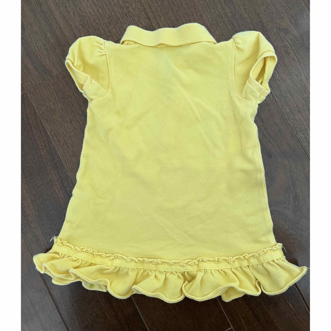 POLO RALPH LAUREN(ポロラルフローレン)の値下げ　ポロラルフローレン　黄色　ワンピース キッズ/ベビー/マタニティのベビー服(~85cm)(ワンピース)の商品写真