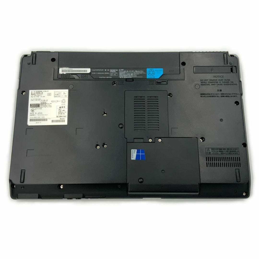 ドライブDVD-ROMFUJITSU LIFEBOOK E742 第3世代 Core i7 3520M 4GB HDD320GB DVD-ROM 無線LAN Windows10 64bit WPSOffice 15.6インチ パソコン ノートパソコン PC Notebook