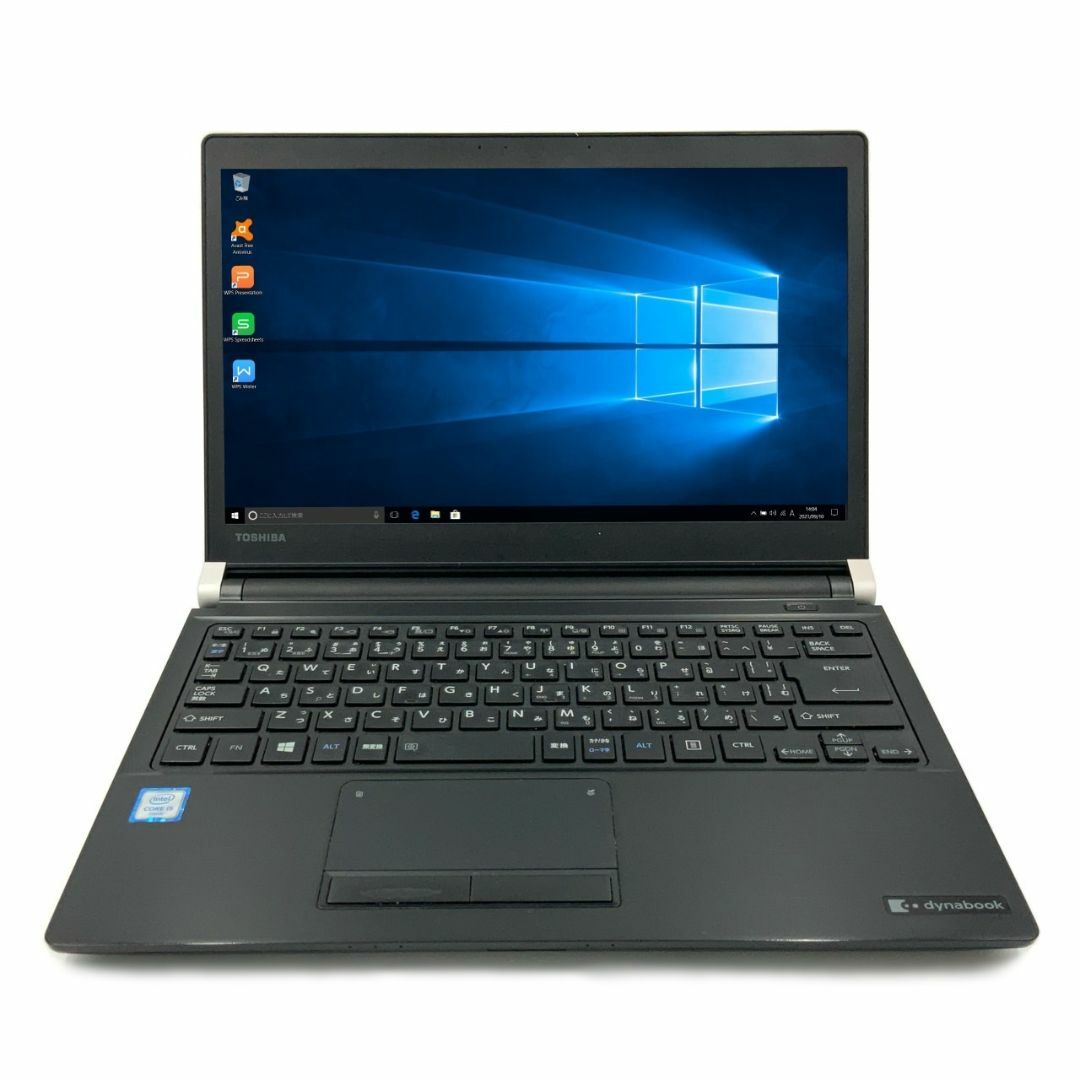 TOSHIBA dynabook R73/U 第6世代 Core i5 6300U 8GB 新品HDD2TB Windows10 64bit WPSOffice 13.3インチ 無線LAN 中古パソコン ノートパソコン PC モバイルノート Notebook 【中古】