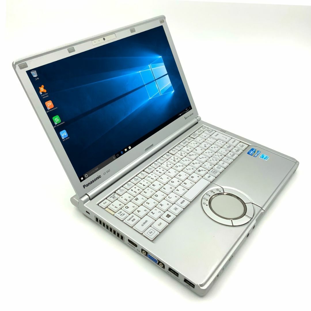 【DVDマルチ付】 【日本製】 パナソニック Panasonic Let's note CF-SX2 Core i5 4GB 新品SSD120GB スーパーマルチ 無線LAN Windows10 64bitWPSOffice 12.1インチ パソコン モバイルノート ノートパソコン PC Notebook