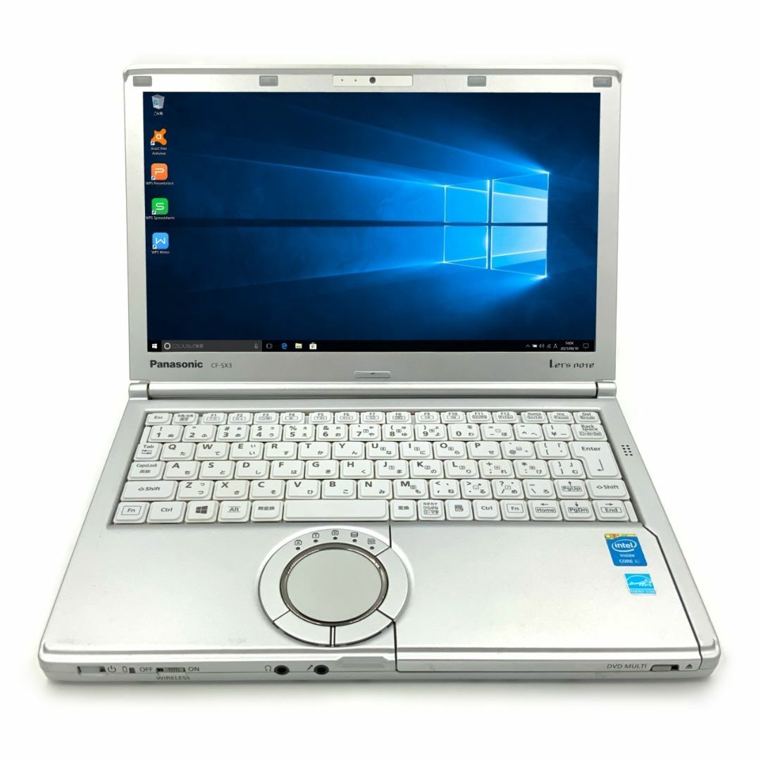 【DVDマルチ付】 【日本製】 パナソニック Panasonic Let's note CF-SX3 Core i5 4GB 新品HDD2TB スーパーマルチ 無線LAN Windows10 64bitWPSOffice 12.1インチ パソコン モバイルノート ノートパソコン PC Notebook