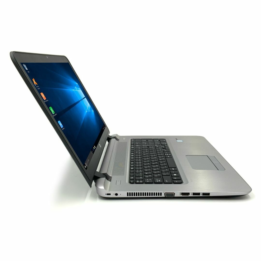 【大画面17.3インチノート】 【スタイリッシュノート】 HP ProBook 470 G3 Notebook PC 第6世代 Core i7 6500U 4GB SSD120GB スーパーマルチ Windows10 64bit WPSOffice 17.3インチ フルHD カメラ 無線LAN パソコン ノートパソコン PC Notebook 4