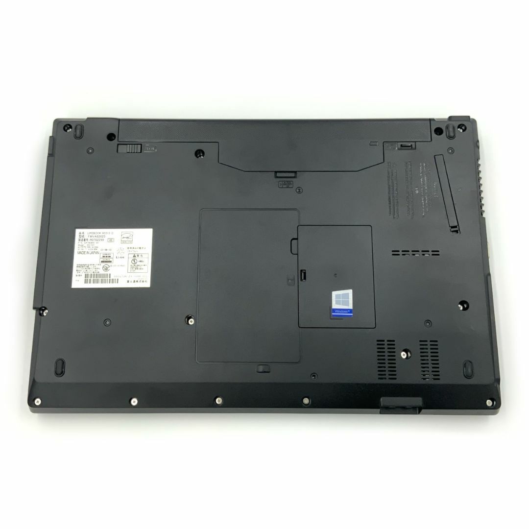 【高年式ノート】 【インテル10世代CPU搭載】 富士通 FUJITSU LIFEBOOK A5510 第10世代 Core i5 10210U 4GB HDD250GB スーパーマルチ Windows10 64bit WPSOffice 15.6インチ HD カメラ テンキー 無線LAN パソコン ノートパソコン PC Notebook 8