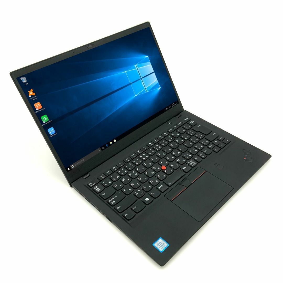 【Windows11】 【質量わずか1.13kg】 【薄さ15.95mm】 Lenovo ThinkPad X1 Carbon（2018モデル） 第8世代 Core i5 8250U 8GB 新品SSD2TB 64bit WPSOffice 14インチ フルHD カメラ 無線LAN パソコン ノートパソコン PC モバイルノート Notebook