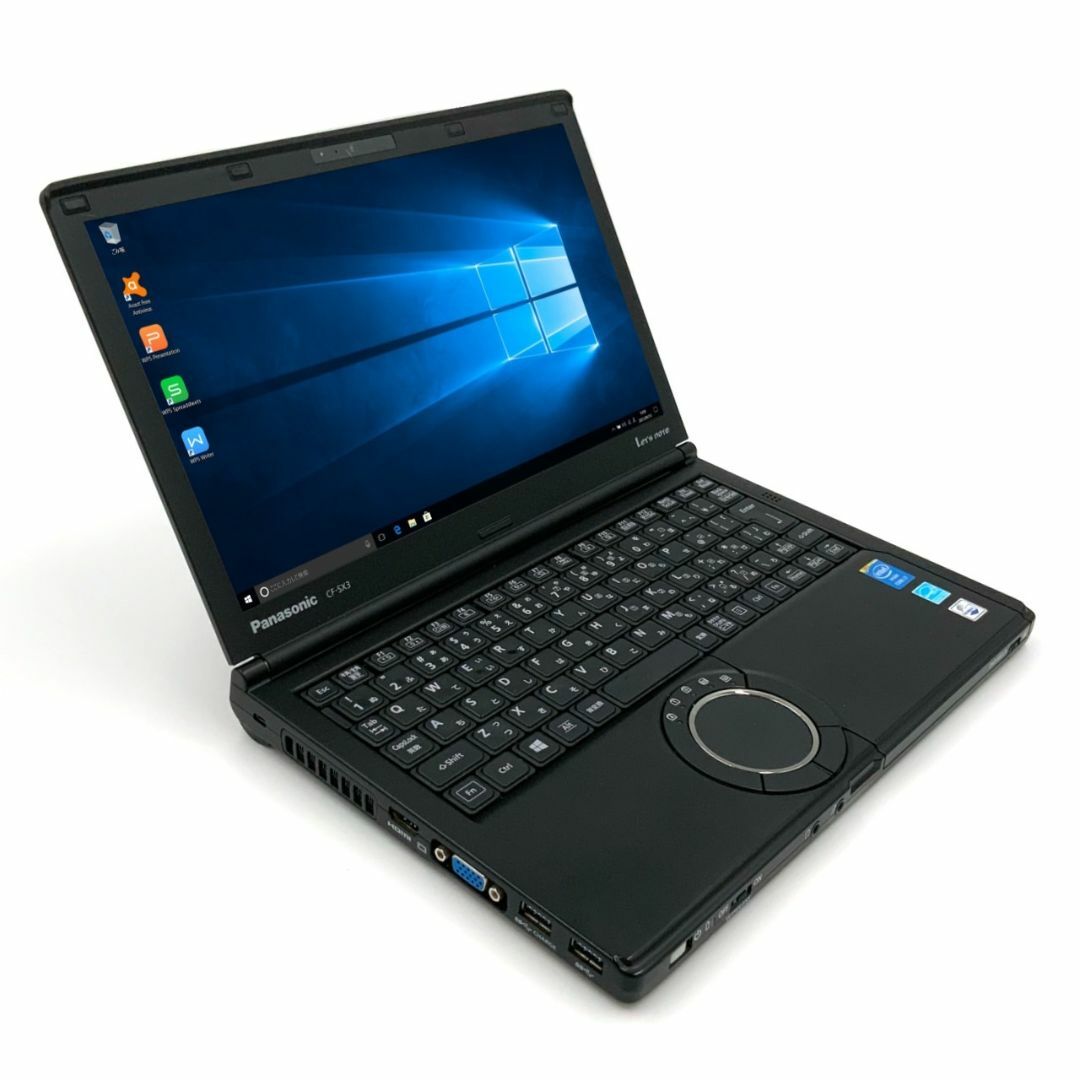 【希少な黒色モデル】 【頑丈レッツノート】 パナソニック Panasonic Let's note CF-SX3 ブラック 第4世代 Core i7 4500U 8GB 新品HDD2TB スーパーマルチ Windows10 64bit WPSOffice 12.1インチ カメラ 無線LAN パソコン ノートパソコン PC モバイルノート