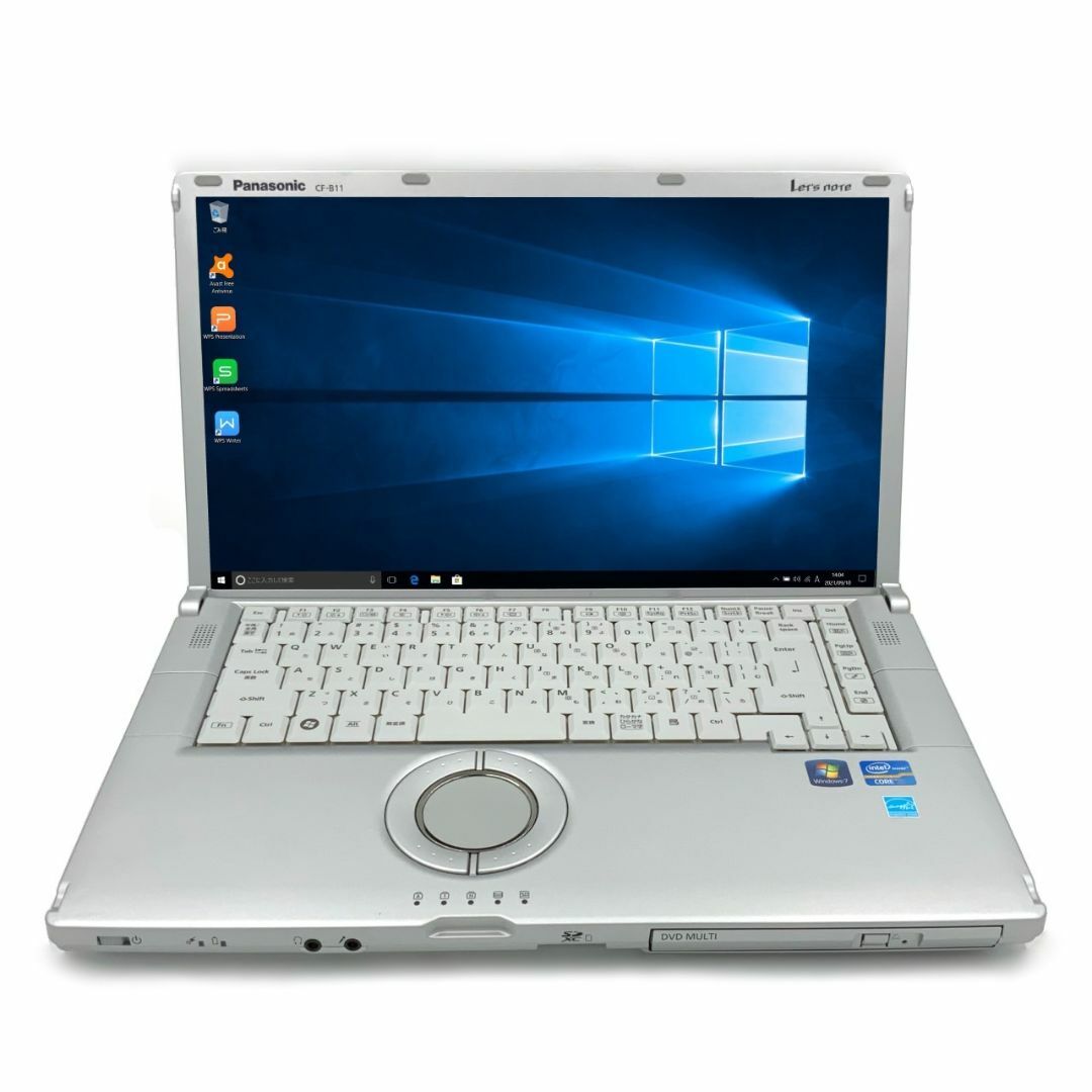 【大画面レッツノート】 【日本製】 パナソニック Panasonic Let's note CF-B11 第3世代  Core i3 3120M 4GB HDD320GB スーパーマルチ 無線LAN Windows10 64bit WPSOffice 15.6インチ パソコン ノートパソコン PC Notebook