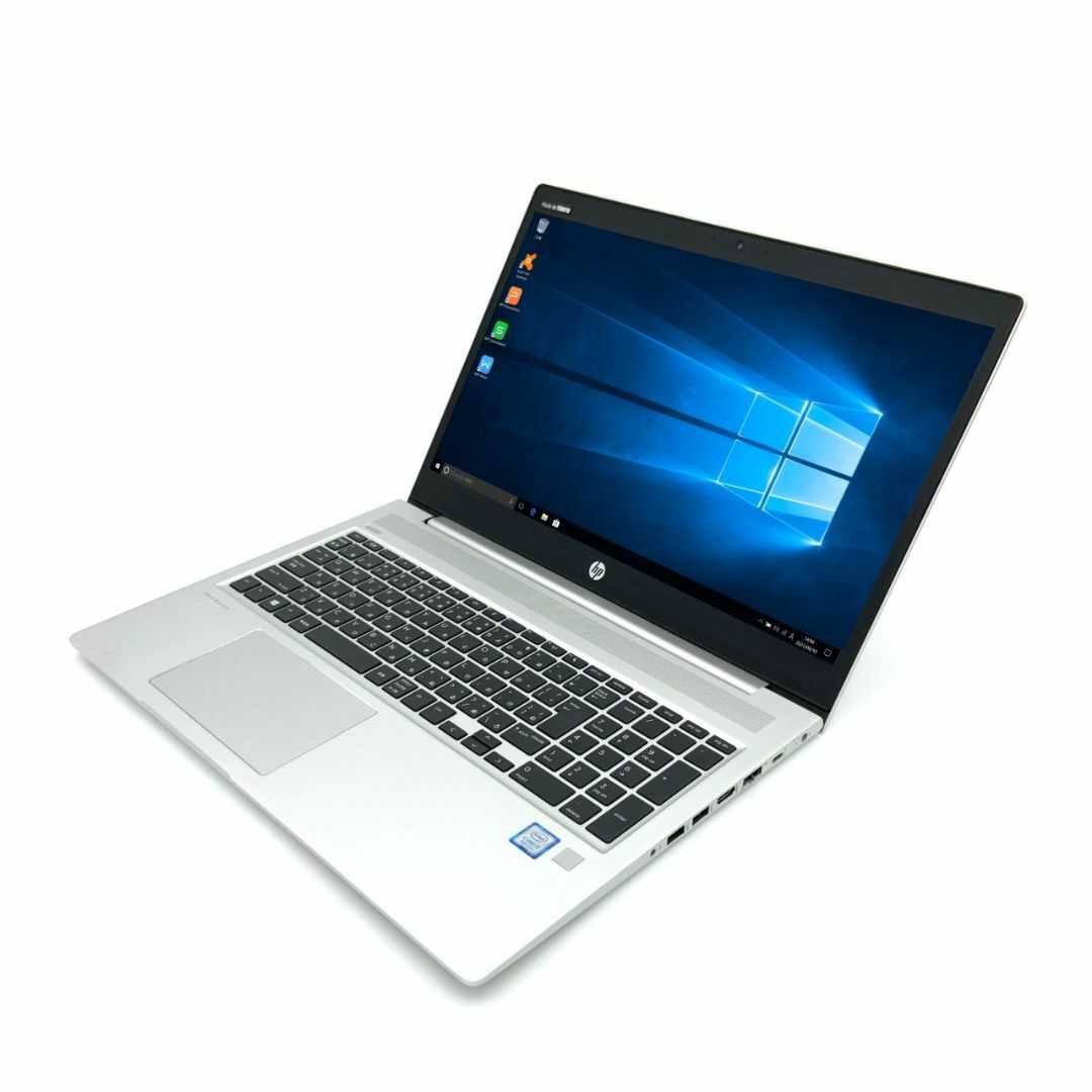 【薄型】【テレワークに最適】 HP ProBook 450 G6 第8世代 Core i5 8265U/1.60GHz 4GB SSD120GB  M.2 Windows10 64bit WPSOffice 15.6インチ フルHD カメラ テンキー 無線LAN ノートパソコン PC 【中古】