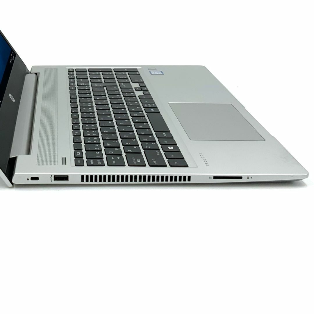 【薄型】【テレワークに最適】 HP ProBook 450 G6 第8世代 Core i5 8265U/1.60GHz 16GB SSD120GB M.2 Windows10 64bit WPSOffice 15.6インチ HD カメラ テンキー 無線LAN ノートパソコン PC