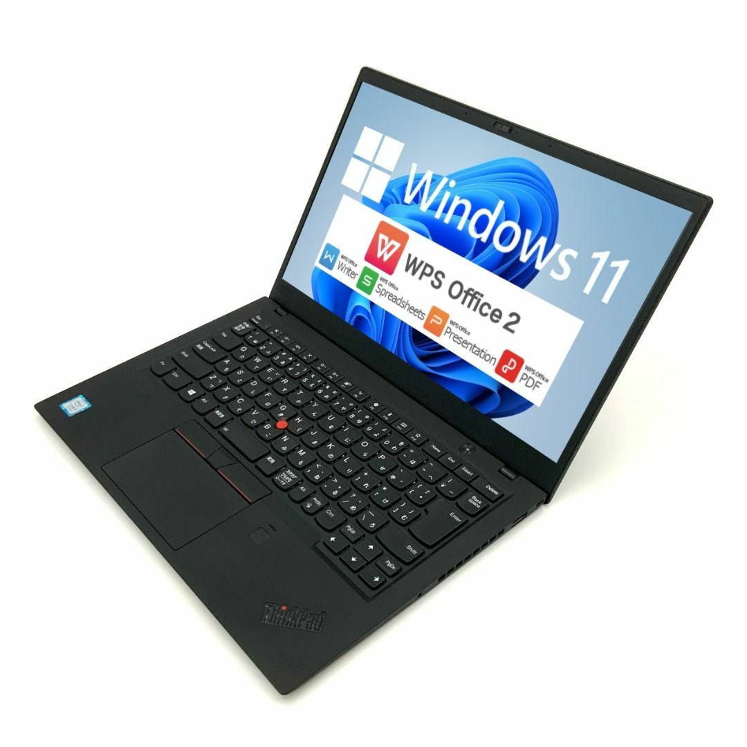 【Windows11】 【質量わずか1.13kg】 【薄さ15.95mm】 Lenovo ThinkPad X1 Carbon（2018モデル） 第8世代 Core i5 8250U 8GB SSD120GB 64bit WPSOffice 14インチ フルHD カメラ 無線LAN パソコン ノートパソコン PC モバイルノート Notebook