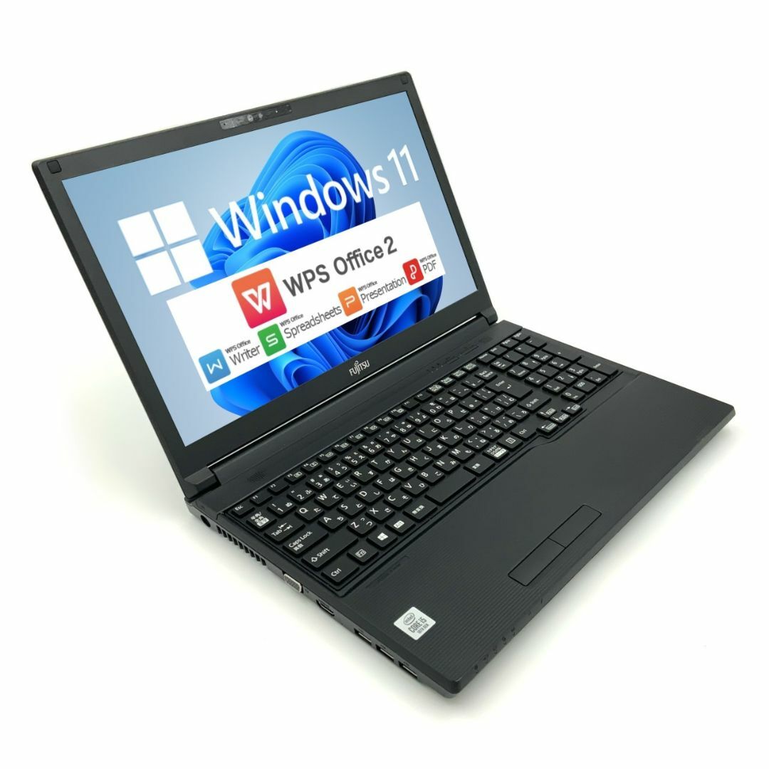 【Windows11】 【高年式ノート】 【インテル10世代CPU搭載】 富士通 FUJITSU LIFEBOOK A5510 第10世代 Core i5 10210U 4GB HDD250GB スーパーマルチ 64bit WPSOffice 15.6インチ HD カメラ テンキー 無線LAN パソコン ノートパソコン PC Notebook