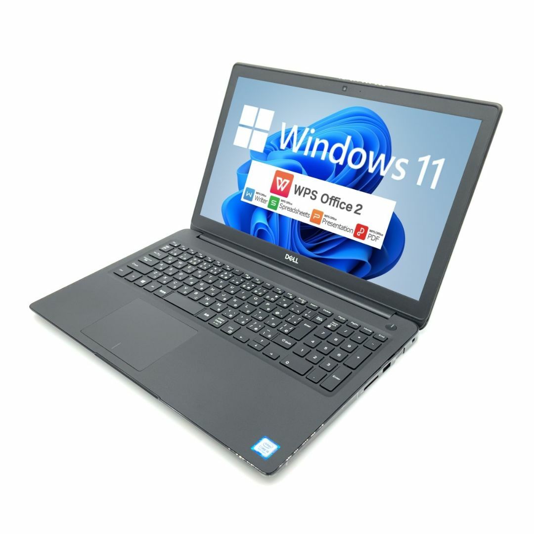 【Windows11】 【薄型】 【人気】 DELL Latitude 3500 第8世代 Core i5 8265U/1.60GHz 8GB 新品SSD960GB NVMe 64bit WPSOffice 15.6インチ HD カメラ テンキー 無線LAN パソコン ノートパソコン PC Notebook 1