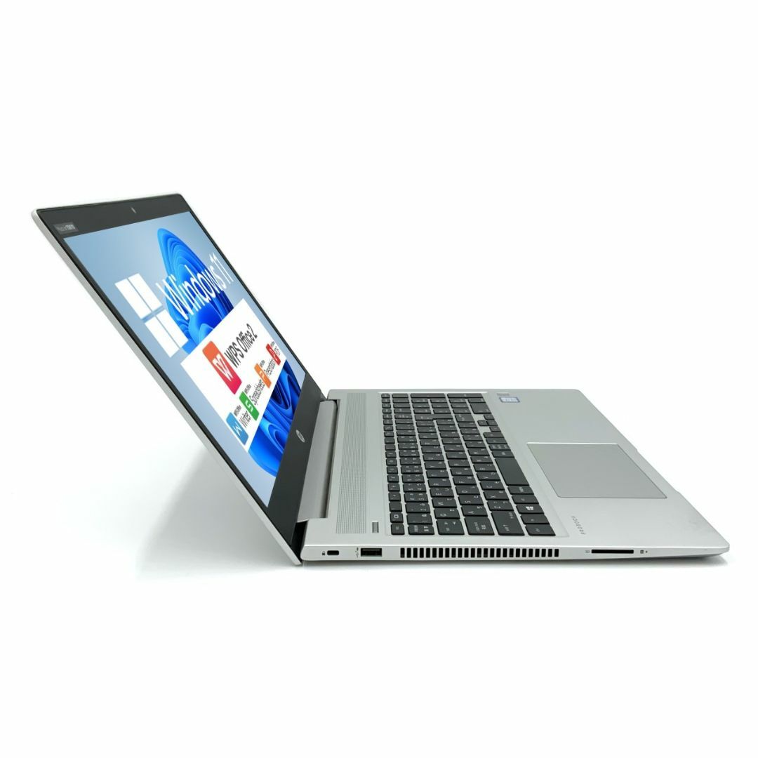 【Windows11】 【薄型】 【テレワークに最適】 HP ProBook 450 G6 第8世代 Core i5 8265U/1.60GHz 16GB SSD240GB M.2 64bit WPSOffice 15.6インチ HD カメラ テンキー 無線LAN ノートパソコン PC 4