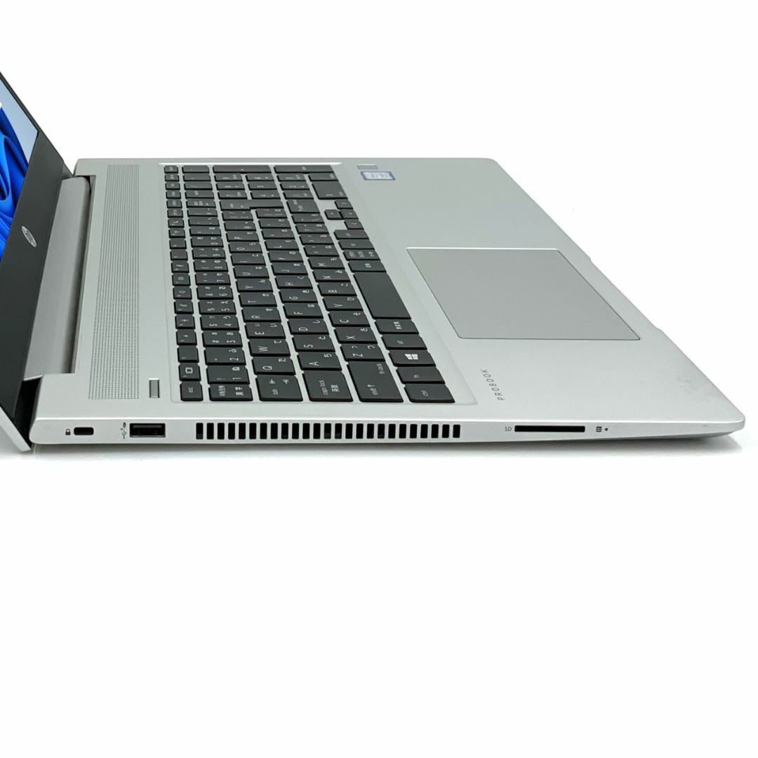 【Windows11】 【薄型】 【テレワークに最適】 HP ProBook 450 G6 第8世代 Core i5 8265U/1.60GHz 16GB SSD240GB M.2 64bit WPSOffice 15.6インチ HD カメラ テンキー 無線LAN ノートパソコン PC 6