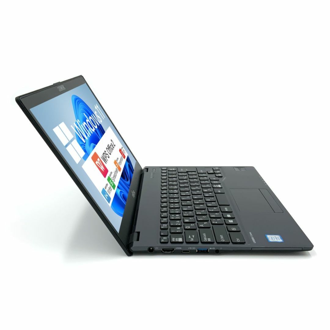 【軽量ノート799g】 FUJITSU LIFEBOOK U938 第8世代 Core i5 8250U 8GB SSD120GB 無線LAN フルHD Windows10 Windows11無償アップグレード対応 64bit WPS Office 13.3インチ パソコン ノートパソコン Notebook