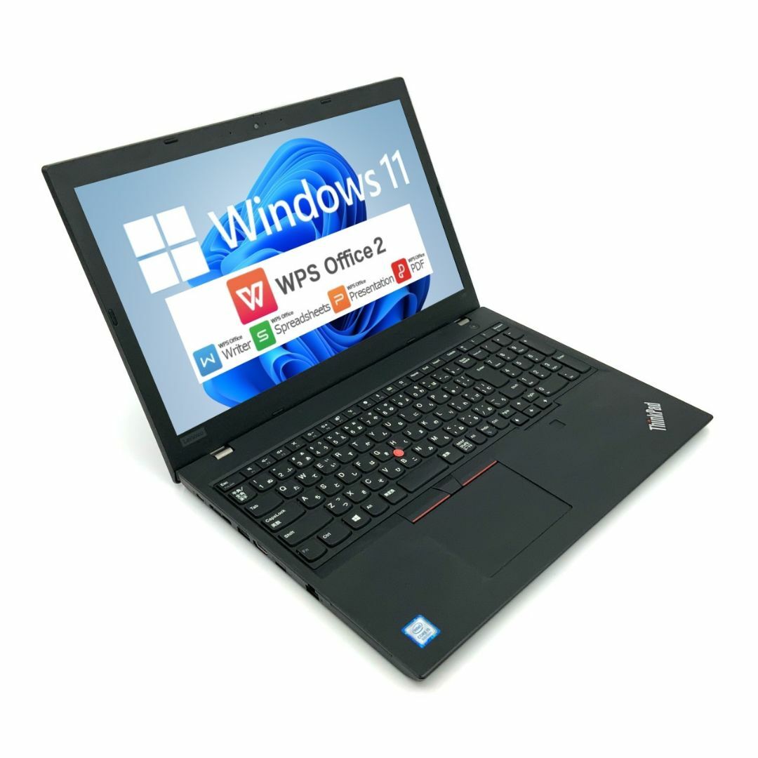 【Windows11】 【迷ったらコレ！】 Lenovo L590 第8世代 Core i5 8265U/1.60GHz 4GB 新品SSD960GB M.2 64bit WPSOffice 15.6インチ HD カメラ テンキー 無線LAN パソコン ノートパソコン PC Notebook 2
