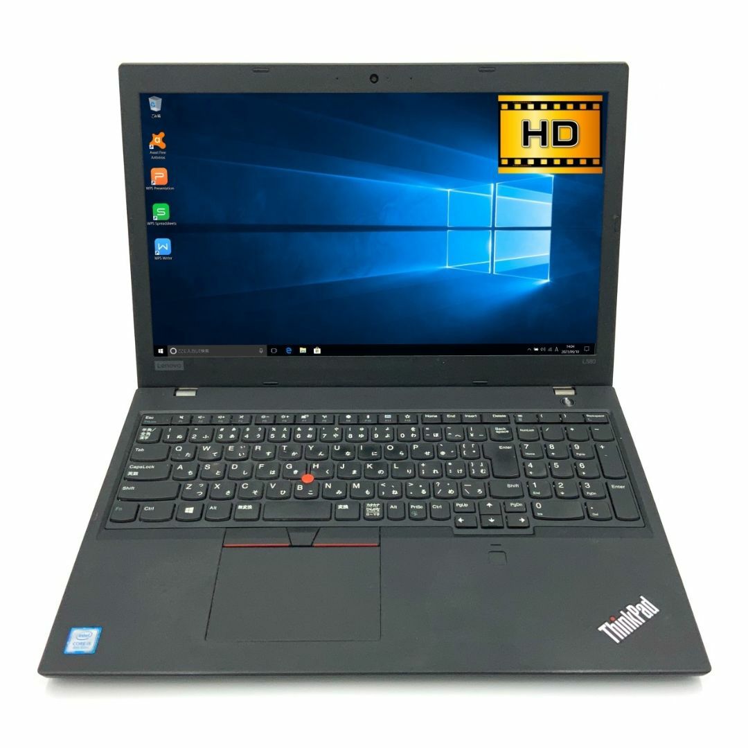 ドライブなし【薄型】【迷ったらコレ！】 Lenovo ThinkPad L580 第8世代 Core i5 8250U/1.60GHz 8GB 新品SSD240GB Windows10 64bit WPSOffice 15.6インチ HD カメラ テンキー 無線LAN パソコン ノートパソコン PC Notebook