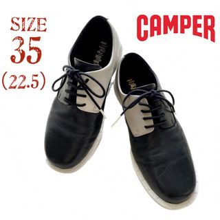 カンペール(CAMPER)の美品　カンペール　TWINS ツインズ　フラットシューズ　レースアップシューズ(ローファー/革靴)