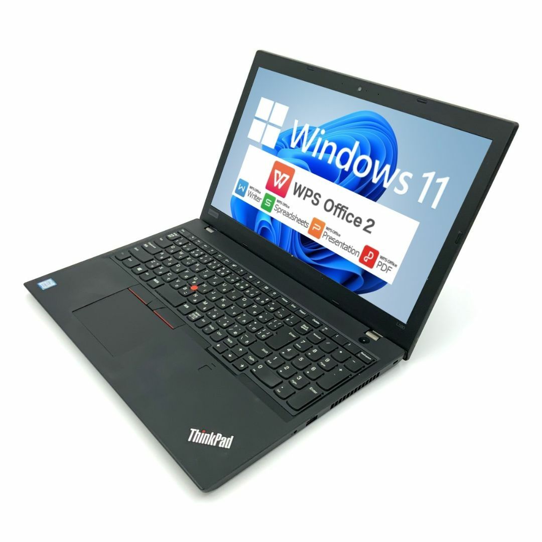 【薄型】【迷ったらコレ！】 Lenovo ThinkPad L580 第8世代 Core i5 8250U/1.60GHz 32GB 新品SSD240GB Windows11 64bit WPSOffice 15.6インチ HD カメラ テンキー 無線LAN パソコン ノートパソコン PC Notebook 1