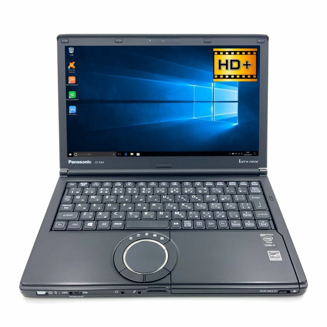 【希少黒色】【超軽量】パナソニック Panasonic Let's note CF-SX4 ブラック 第5世代 Core i7 5500U/2.40GHz 4GB 新品SSD240GB スーパーマルチ 無線LAN Windows10 64bit WPSOffice 12.1インチ HD+ カメラ パソコン モバイルノート ノートパソコン PC Notebook