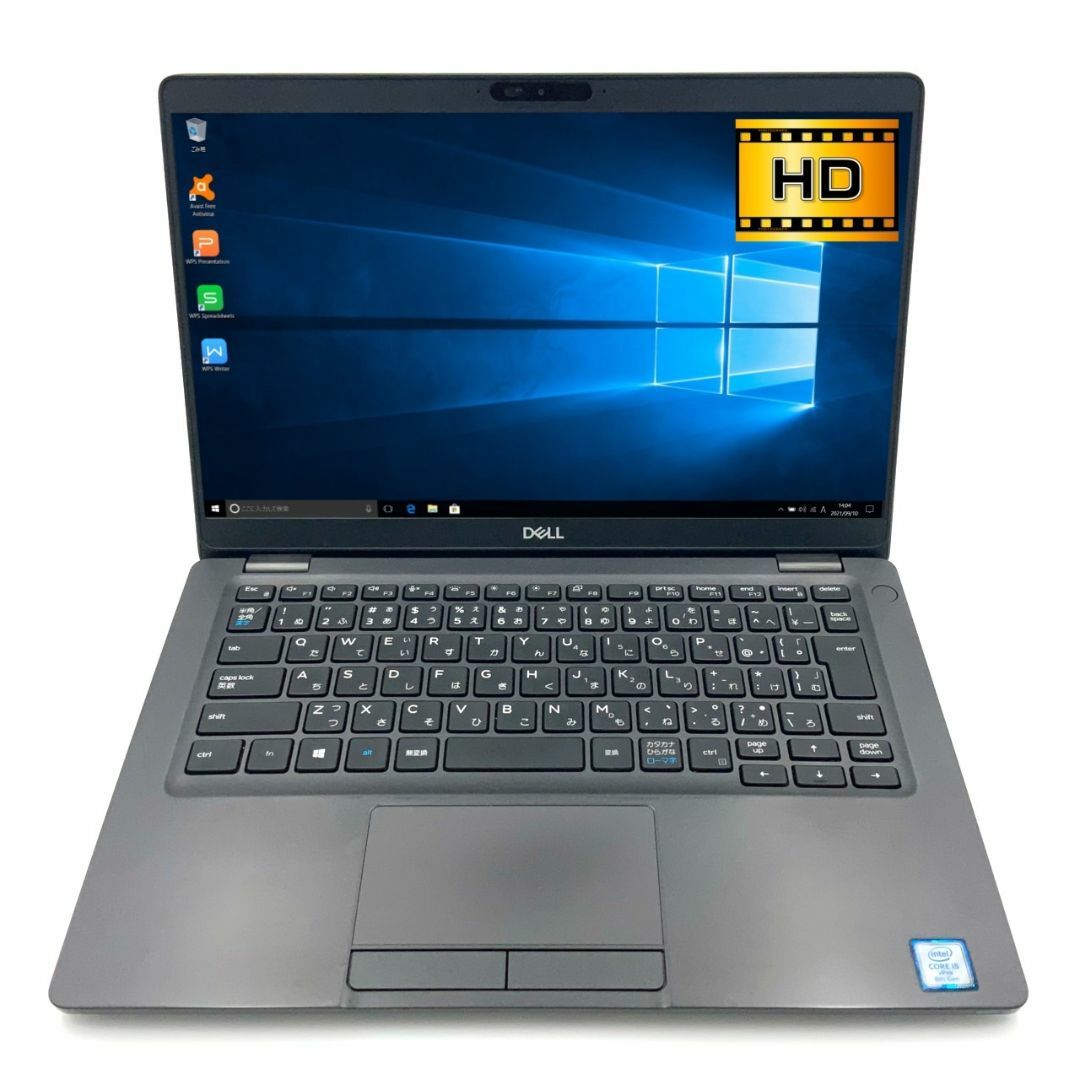【新入荷】【スタイリッシュ】 DELL Latitude 5300 第8世代 Core i5 8265U/1.60GHz 64GB 新品SSD480GB M.2 NVMe Windows10 64bit WPSOffice 13.3インチ HD カメラ 無線LAN 中古パソコン ノートパソコン モバイルノート PC Notebook 【中古】