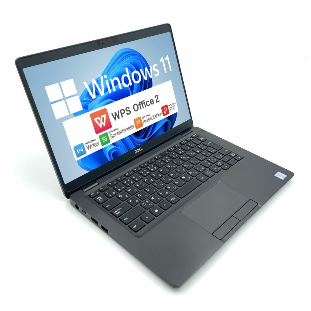 【Windows11】【新入荷】【スタイリッシュ】 DELL Latitude 5300 第8世代 Core i5 8265U/1.60GHz 8GB SSD120GB M.2 NVMe 64bit WPSOffice 13.3インチ HD カメラ 無線LAN パソコン ノートパソコン モバイルノート PC Notebook 2