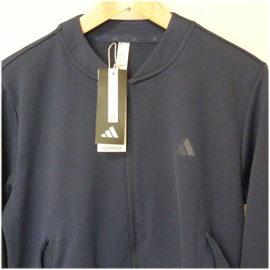 adidas(アディダス)の新品(L)アディダスゴルフ レディース紺色/ネイビー ゴルフジャケット レディースのジャケット/アウター(ブルゾン)の商品写真
