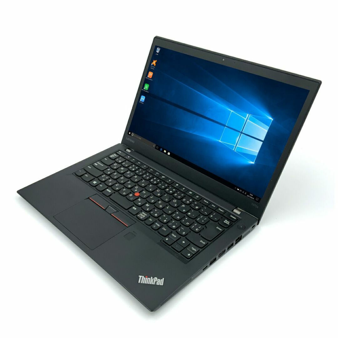 【FullHD】【Type-C】 Lenovo ThinkPad T470 第7世代 Core i5 7200U/2.50GHz 4GB SSD120GB M.2 NVMe Windows10 64bit WPSOffice 14インチ フルHD カメラ 無線LAN 中古パソコン ノートパソコン モバイルノート PC Notebook 【中古】 スマホ/家電/カメラのPC/タブレット(ノートPC)の商品写真