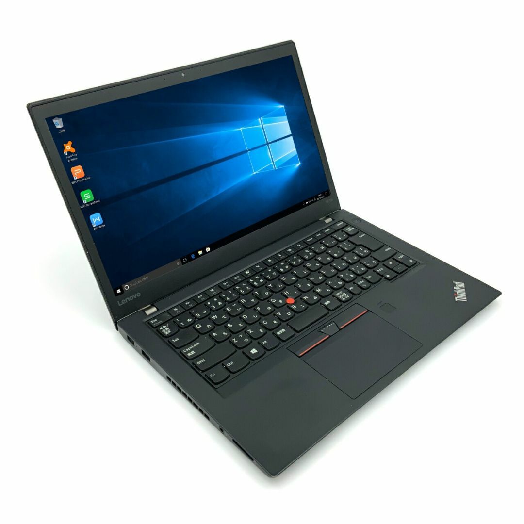 【FullHD】【Type-C】 Lenovo ThinkPad T470 第7世代 Core i5 7200U/2.50GHz 4GB SSD120GB M.2 NVMe Windows10 64bit WPSOffice 14インチ フルHD カメラ 無線LAN パソコン ノートパソコン モバイルノート PC Notebook 2