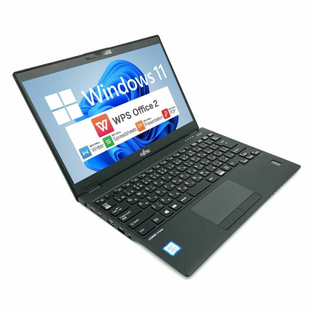 【軽量777g】 FUJITSU LIFEBOOK U939 第8世代 Core i5 8365U 4GB SSD120GB M.2 無線LAN 13.3インチ フルHD Windows10 Windows11無償アップグレード対応 64bit WPS Office パソコン ノートパソコン PC モバイルノート Notebook