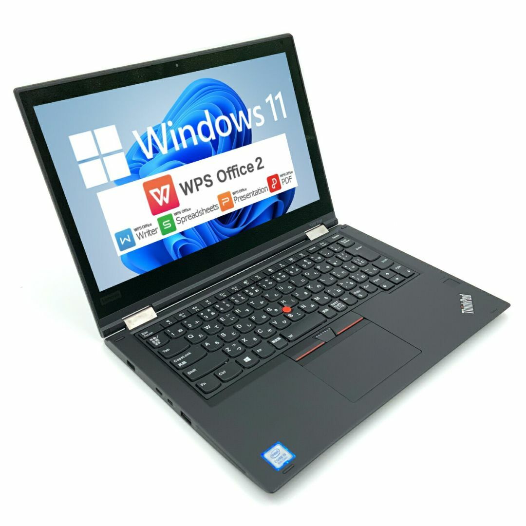 【Windows11】【新品バッテリー交換済】【24時間駆動】FUJITSU LIFEBOOK S938 第8世代 Core i5 8250U/1.60GHz 4GB 新品SSD480GB M.2 64bit WPS Office 13.3インチ フルHD カメラ 無線LAN パソコン ノートパソコン PC モバイルノート Notebook