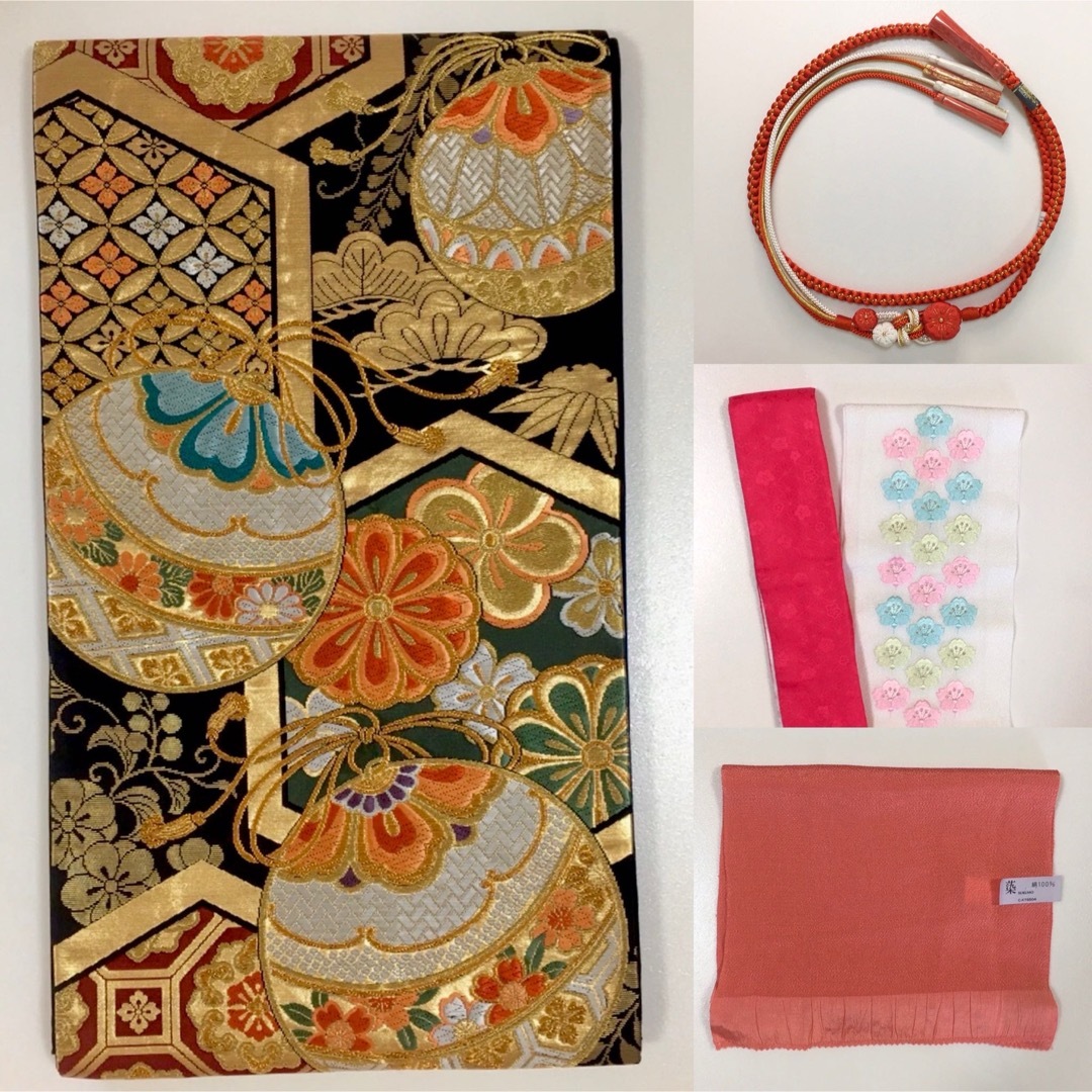 金駒刺繍 美品 正絹振袖 フルセット 成人式 着物 一式の通販 by きもの