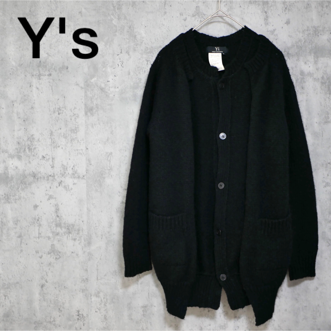 Y's 2010AW レイヤード ウールカーディガン