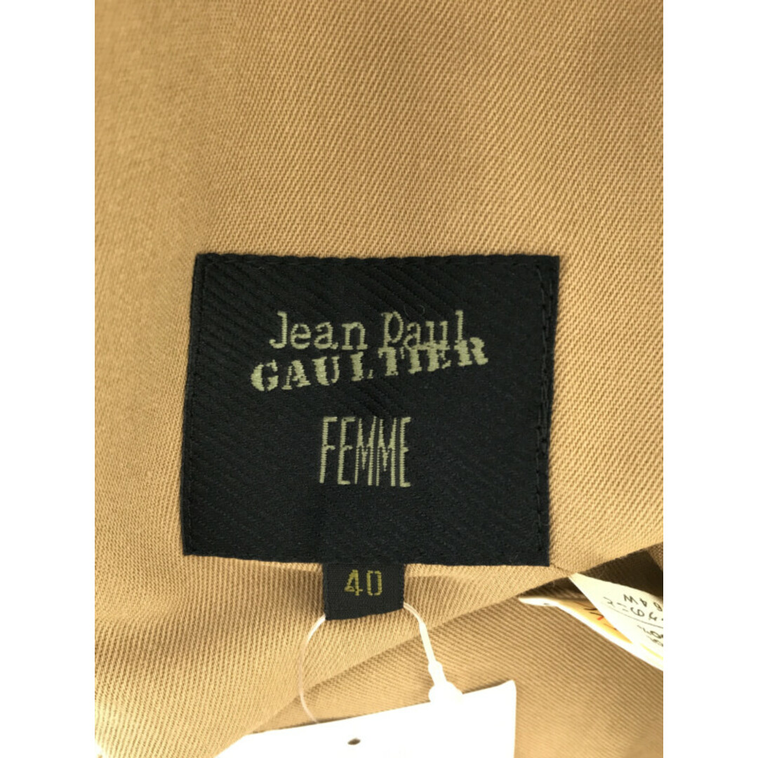 Jean-Paul GAULTIER(ジャンポールゴルチエ)のJEAN PAUL GAULTIER FEMME ジャンポールゴルチェ フェム スナップボタンウールジャケット ブラウン系 40 レディースのジャケット/アウター(その他)の商品写真