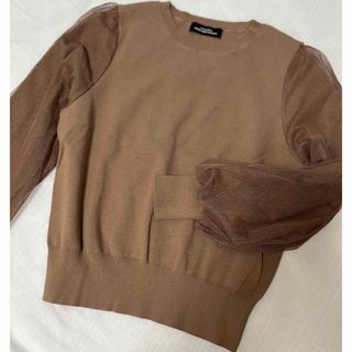 ユナイテッドアローズグリーンレーベルリラクシング(UNITED ARROWS green label relaxing)のユナイテッドアローズ✳︎袖レース✳︎ニット(ニット/セーター)