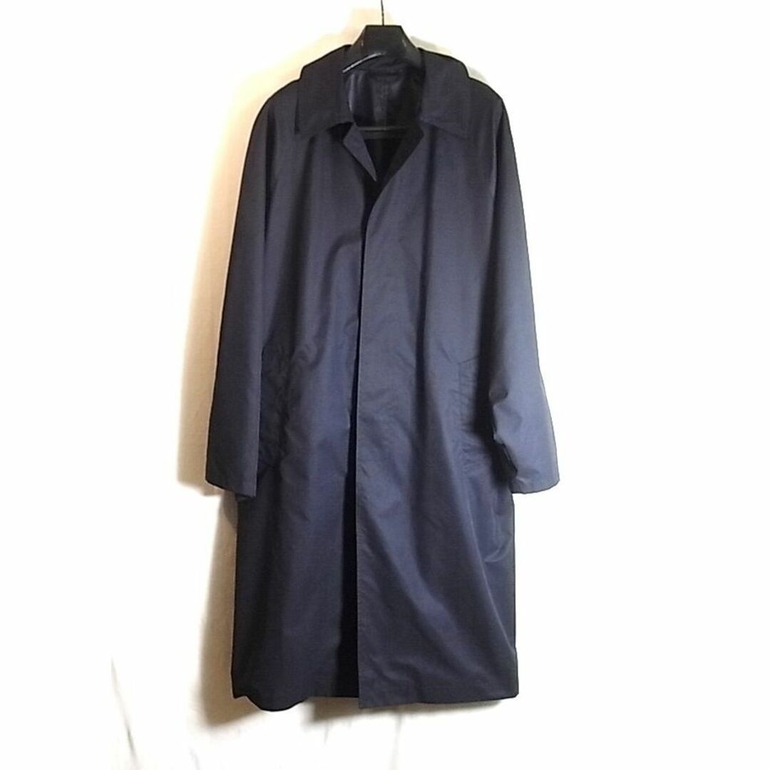 ☆美品☆Dunhill ステンカラーコート カシミヤ50% ネイビー サイズ50